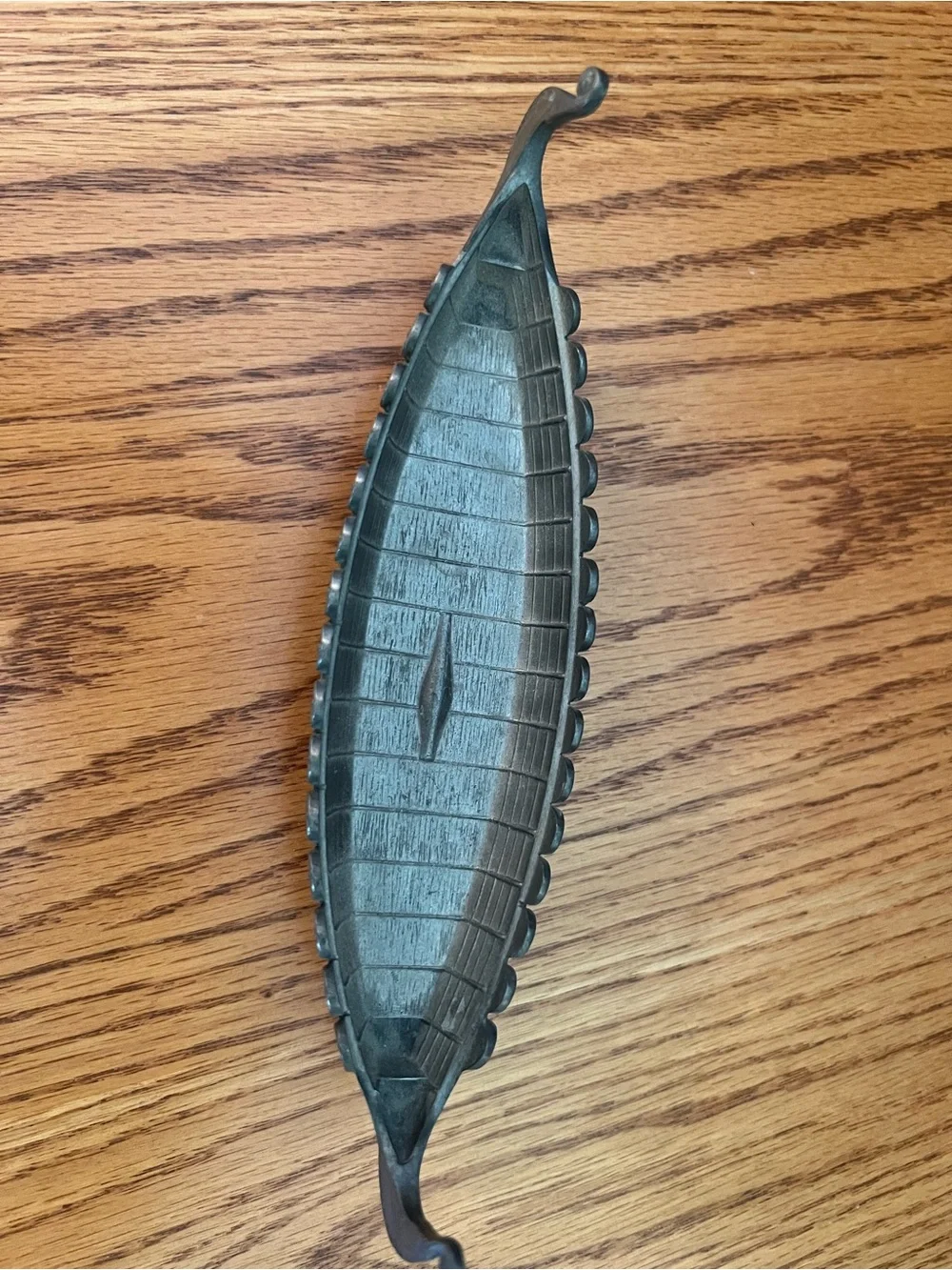 Bronze-Tone Viking Longship Decorative Accent - Unbranded